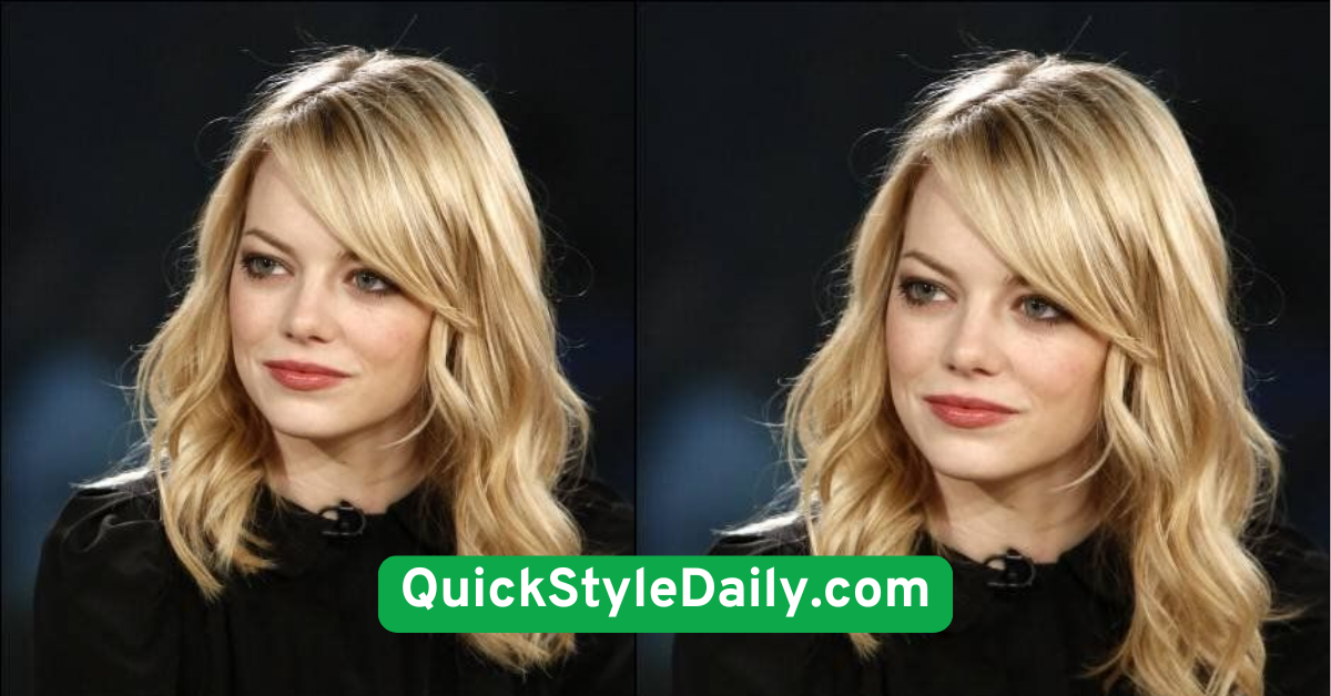 Side-Swept Bangs with Loose Waves