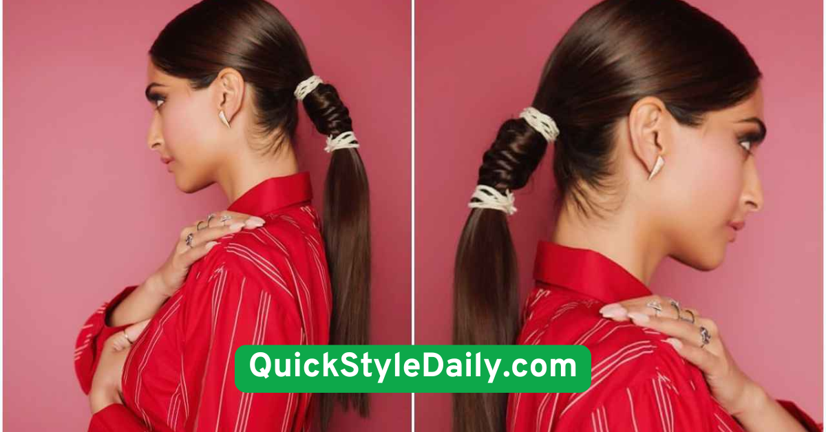 Sleek Ponytail with a Wrapped Base