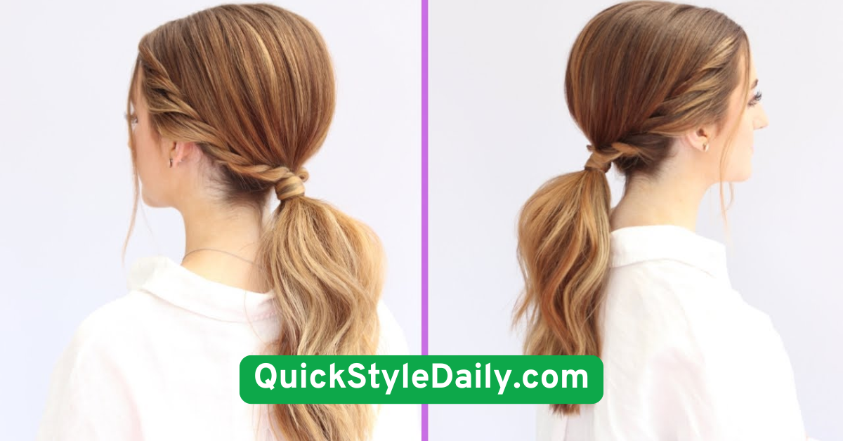 The Low Twisted Ponytail