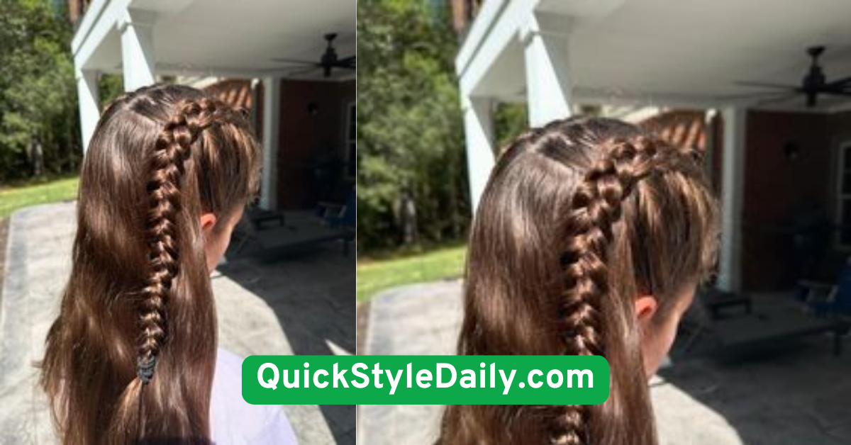  Braided Front with Loose Back