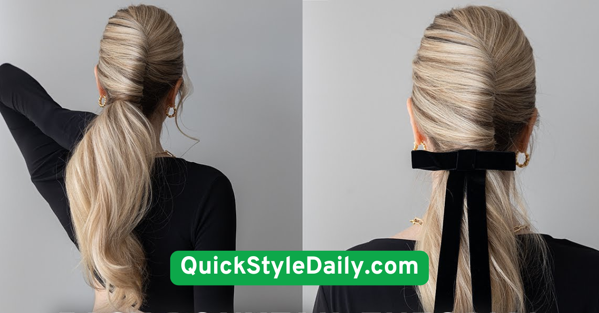 Simple Ponytail with a Twist