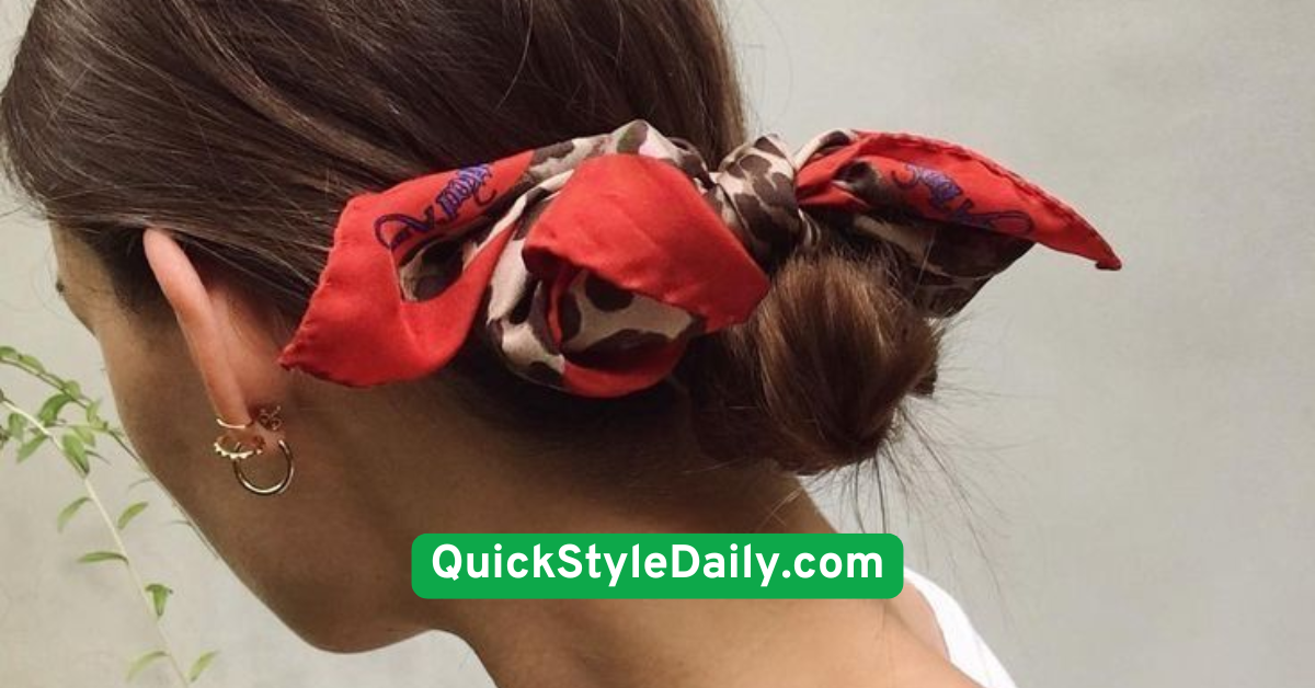 Chic Bandana Wrap Bun