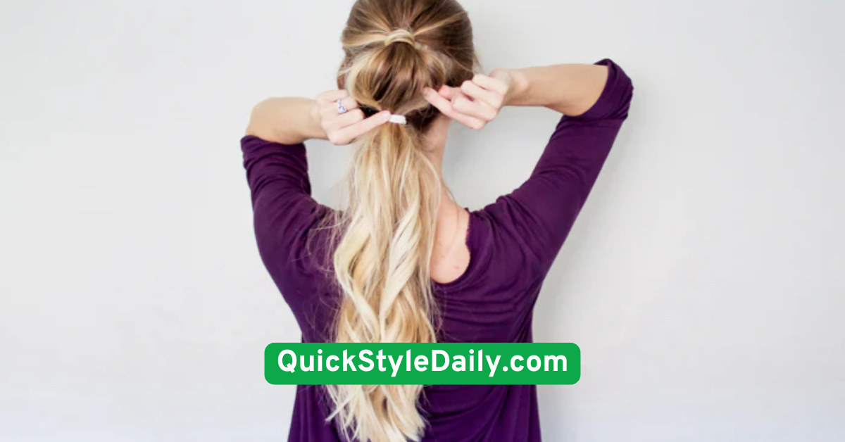 Half-Up Bubble Ponytail