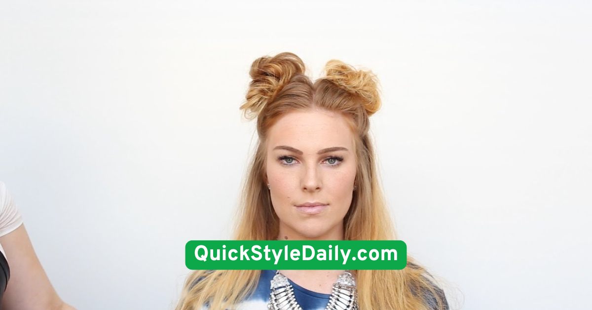 Half-Up Space Buns