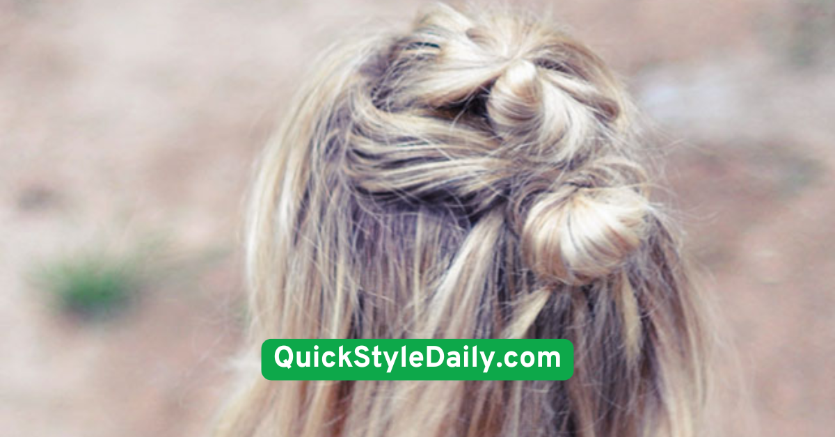 Half-Up Top Knot for Instant Volume