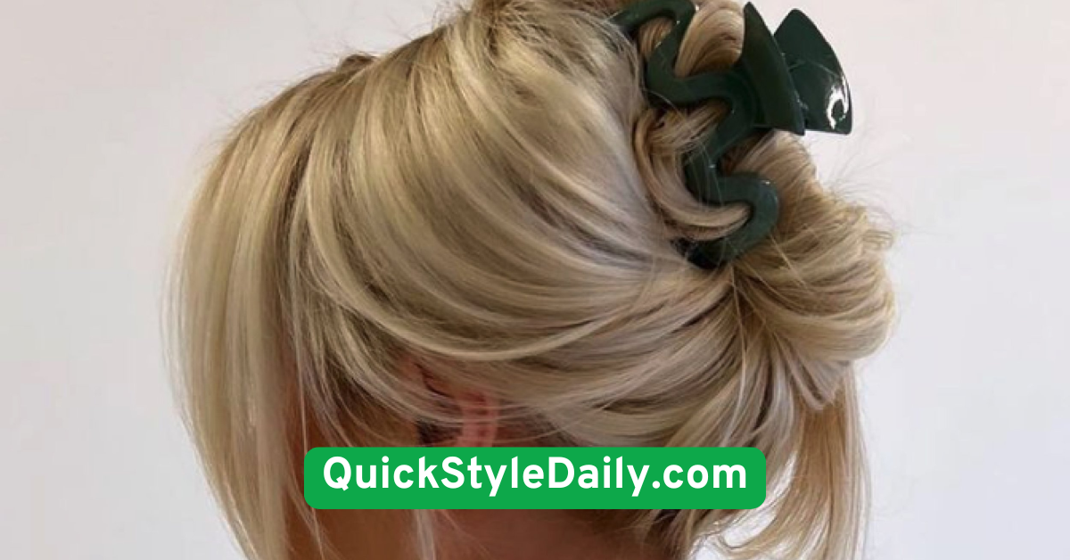 Minimalist Claw Clip Updo