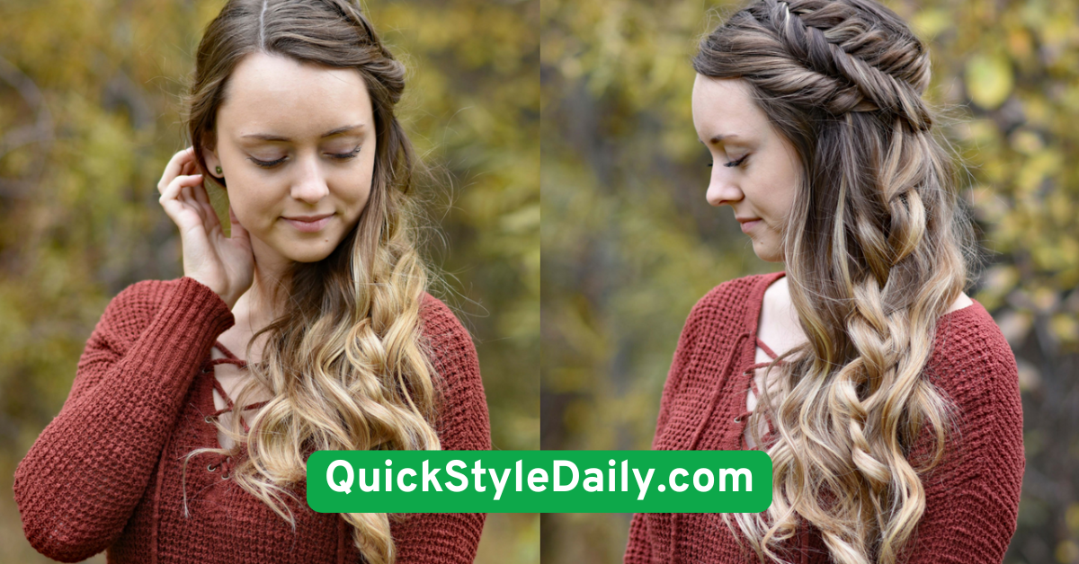 Side-Swept Curls