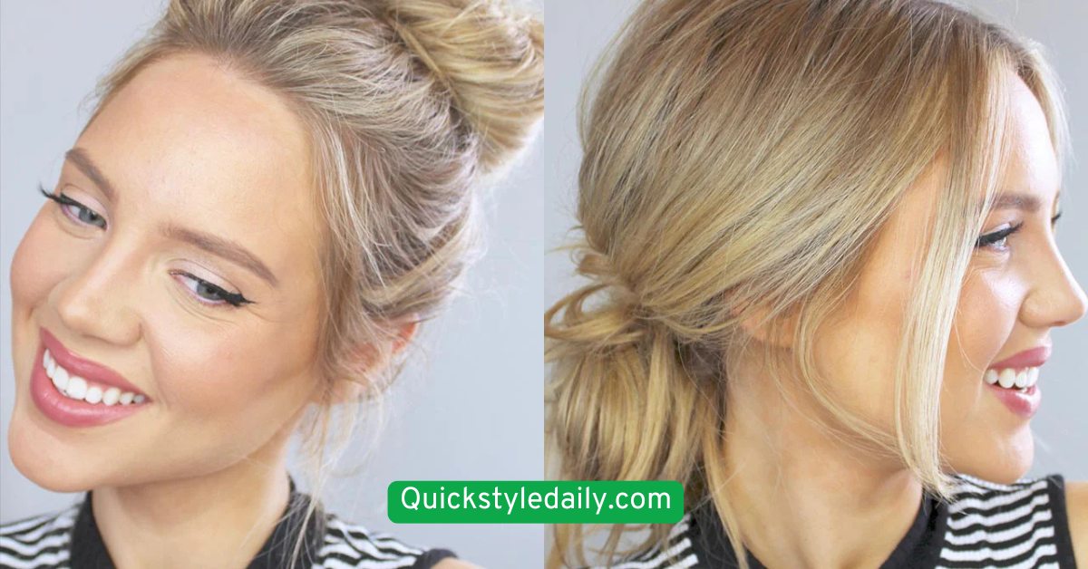 Messy Bun with Volume