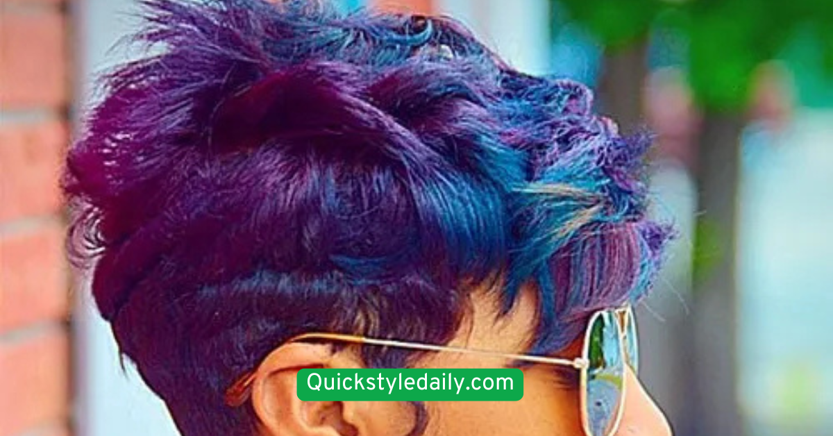 Edgy Pixie with Color Pop