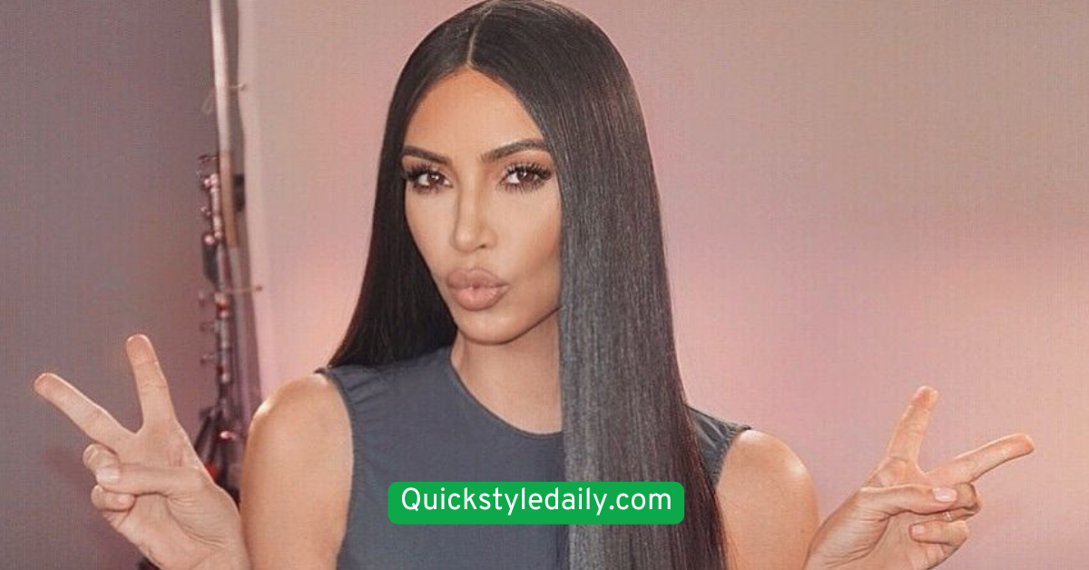 Sleek Straight Hair with Middle Part