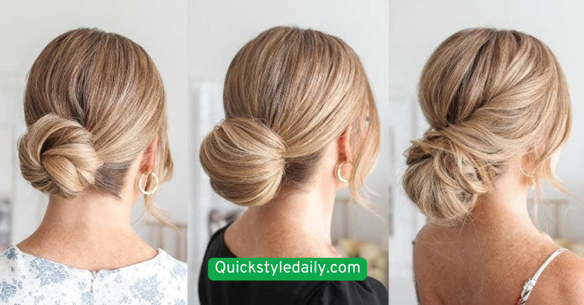 Low Messy Bun with Accessories