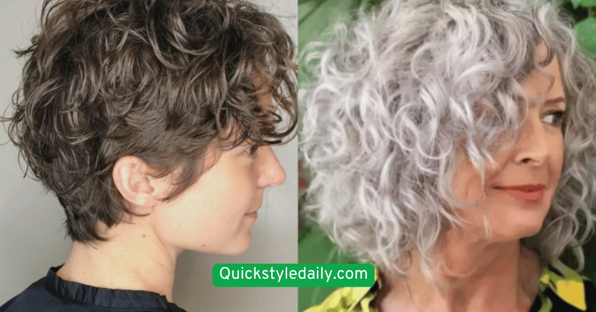 Curly Short Hair Defined with Lightweight Products