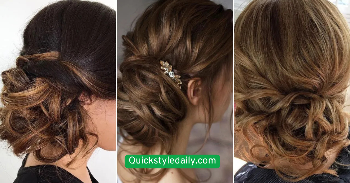 Low Bun with Tendrils