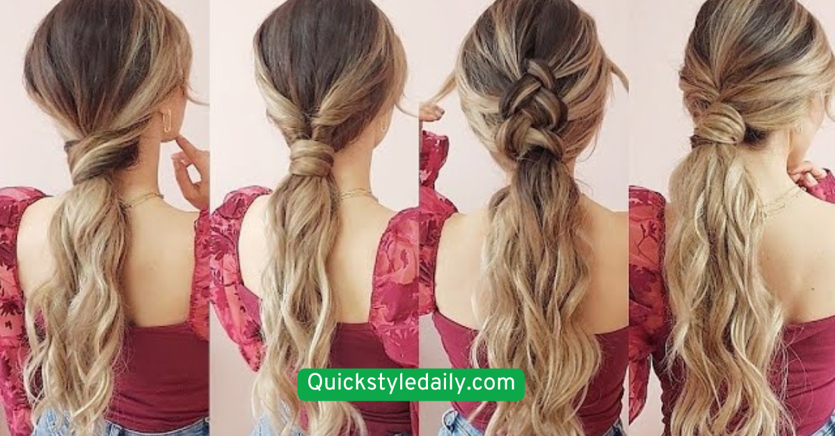 Twisted Low Ponytail